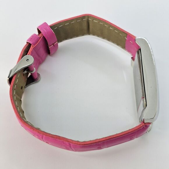 Minnie Mouse Women's Watch 26MM White Dial Pink Leather Band Straps New Battery - Picture 13 of 16